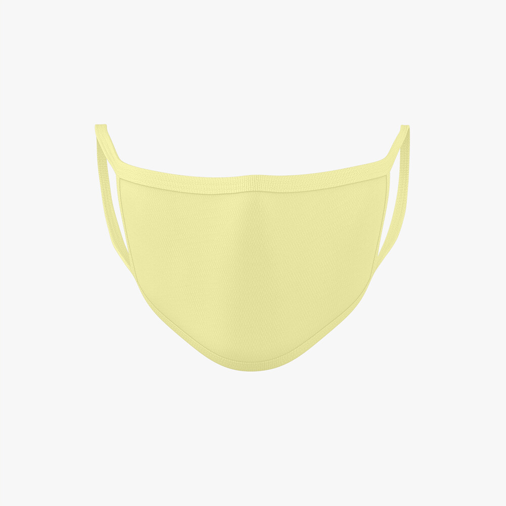 front 60ae69bb72dee Butter Yellow M Plain Face Mask